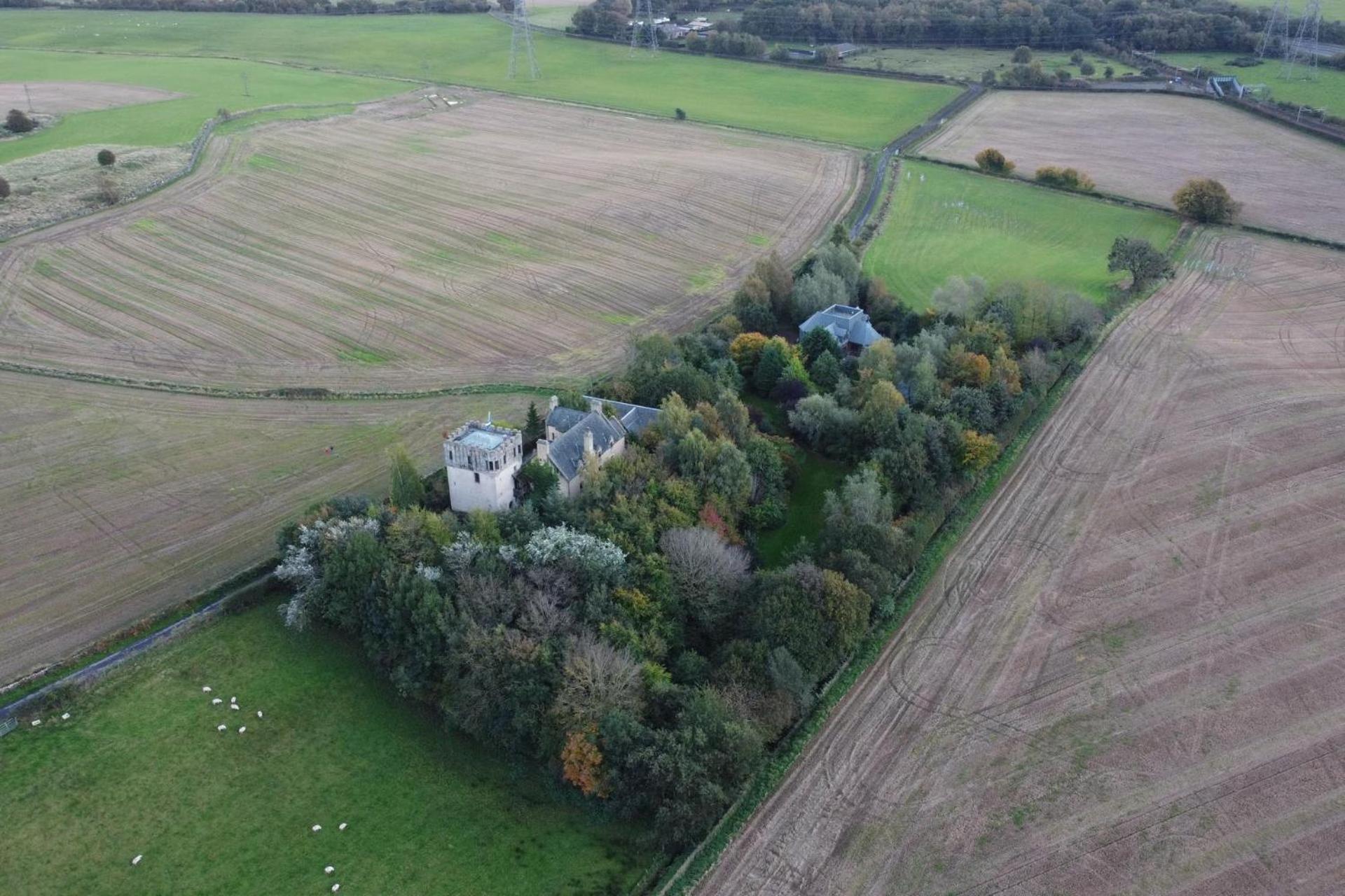 The Manor At Plane Castle Villa Falkirk Bagian luar foto